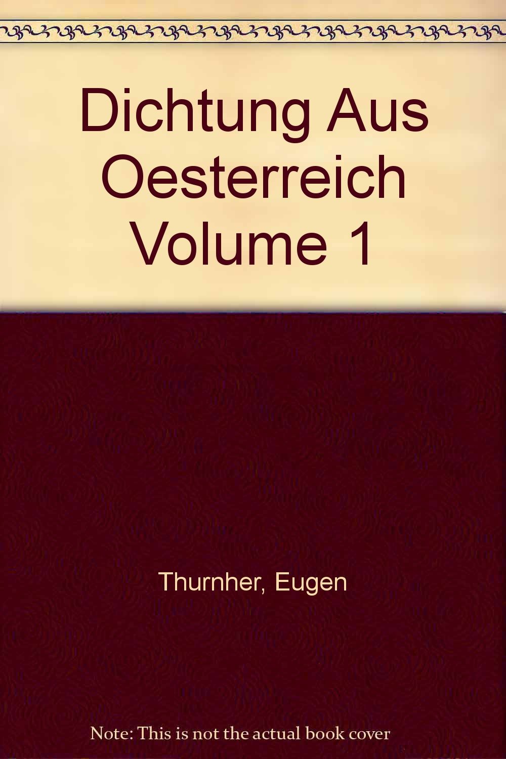 Dichtung aus Österreich. Versepik und Lyrik. 1. Teilband: Versepik. Books