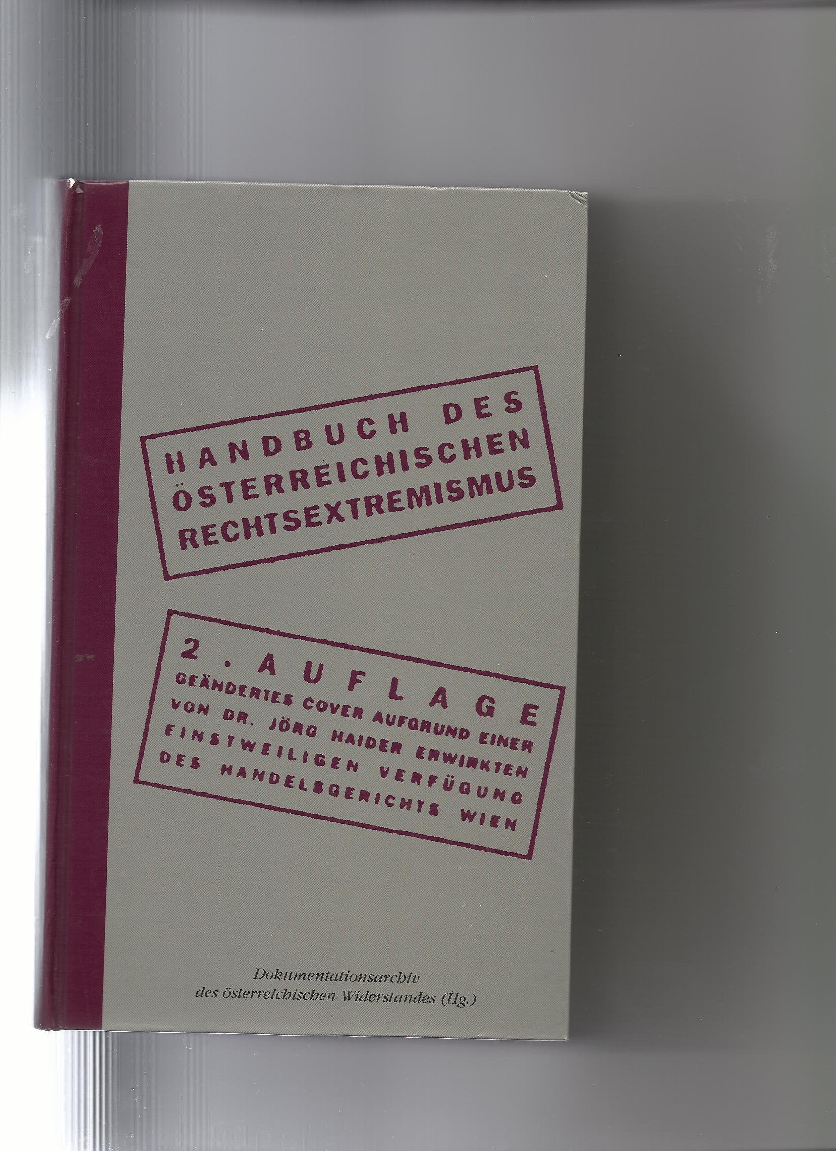 Handbuch des österreichischen Rechtsextremismus Books