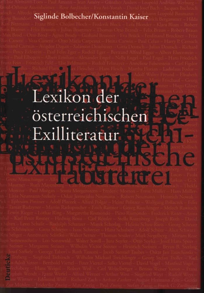 Lexikon der österreichischen Exilliteratur NA Contemporary literature