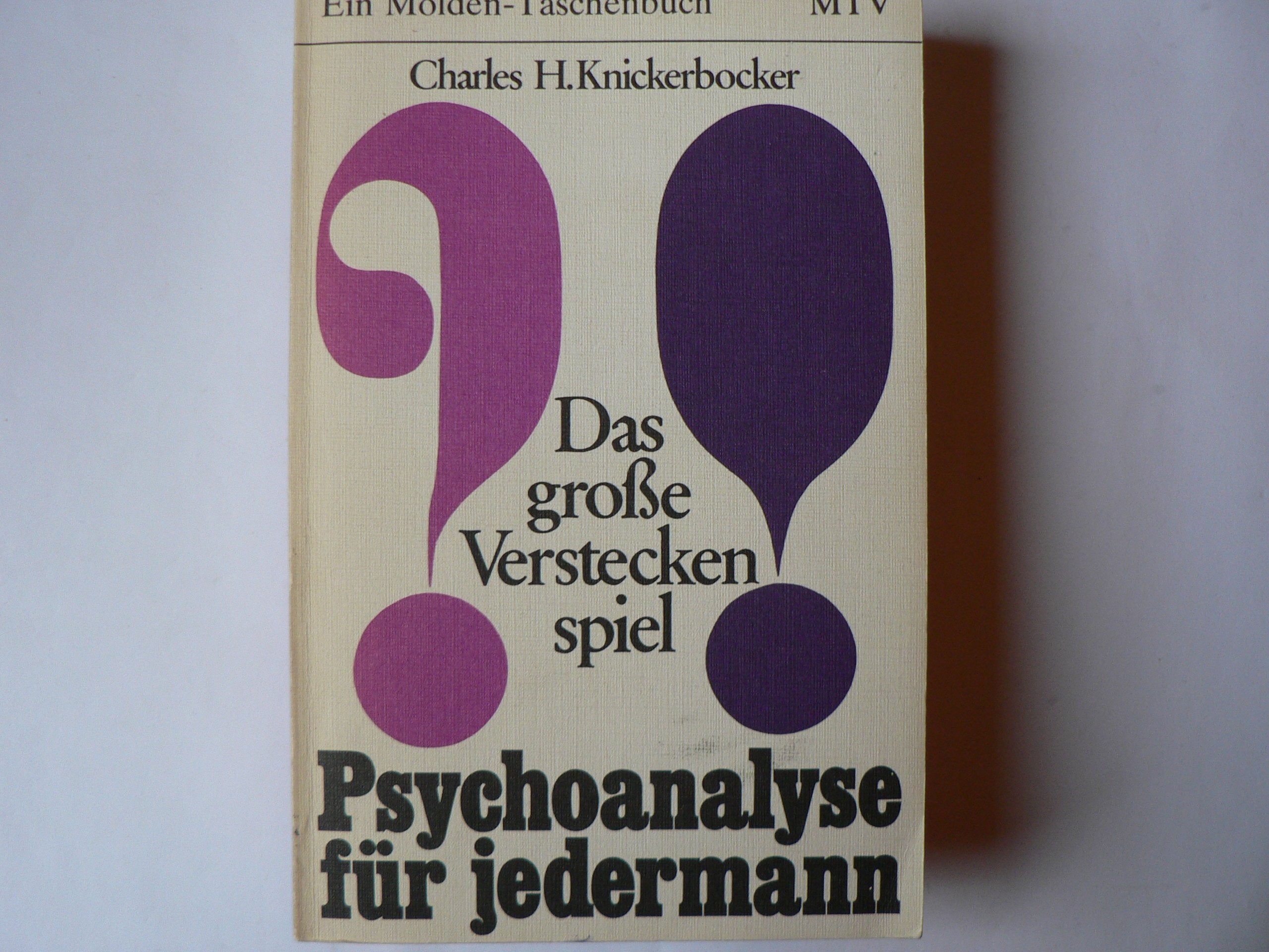 Das grosse Verstecken Spiel Psychoanalyse fuer jedermann Books