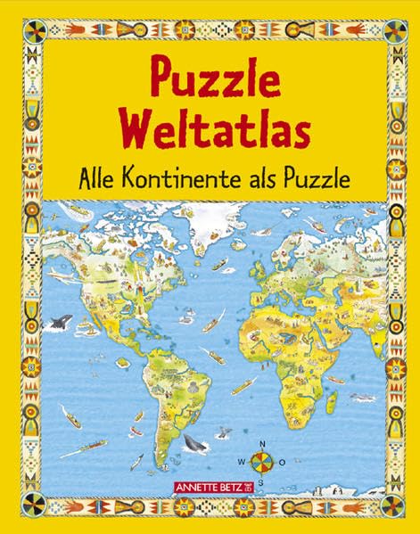 Puzzle Weltatlas: Alle Kontinente als Puzzle Maps & Plans