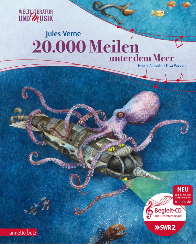20.000 Meilen unter dem Meer (Weltliteratur und Musik mit CD und zum Streamen, Bd.): . Arts & Music