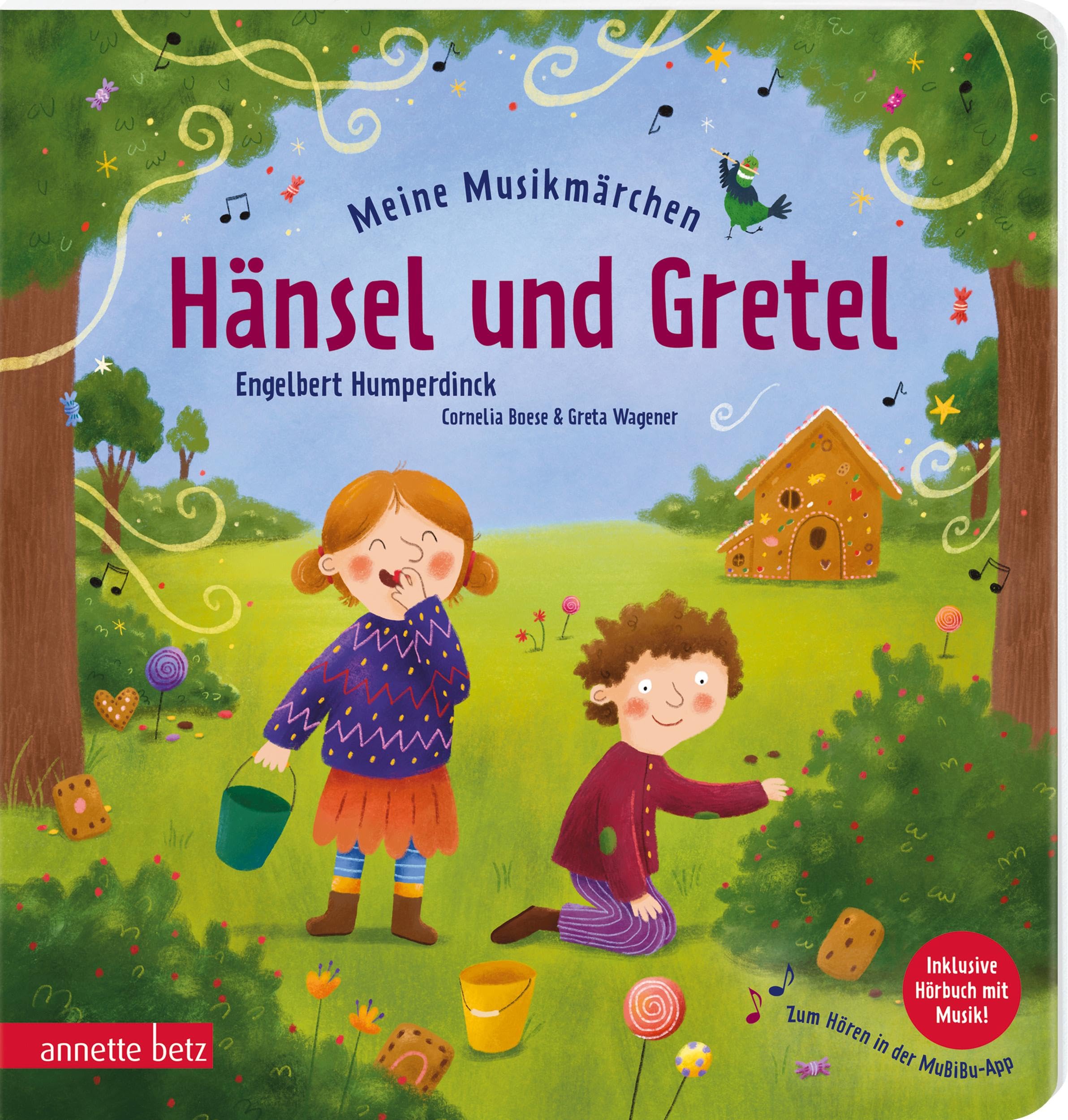 Meine Musikmärchen: Hänsel und Gretel - Knusperhäuschen, Hexe und mutige Geschwister: ein Pappbilderbuch zur musikalischen Frühförderung. Für kleine Reim- und Märchenfans ab 3 Jahren Fairy Tales & Legends
