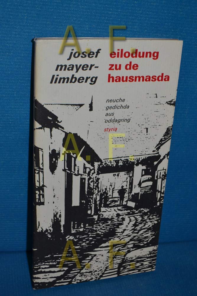 Einlodung zu de Hausmasda. Neuche gedichta aus oddagring Books