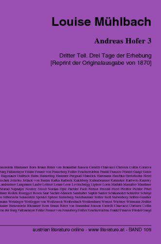 Andreas Hofer 3: Dritter Teil. Drei Tage der Erhebung Historical Fiction