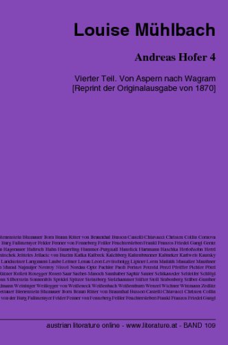 Andreas Hofer 4: Vierter Teil. Von Aspern nach Wagram Historical Fiction