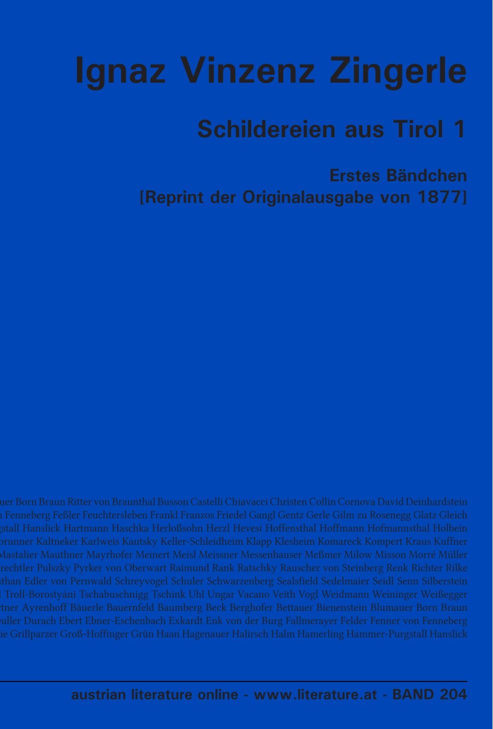Schildereien aus Tirol 1: Erstes Bändchen book