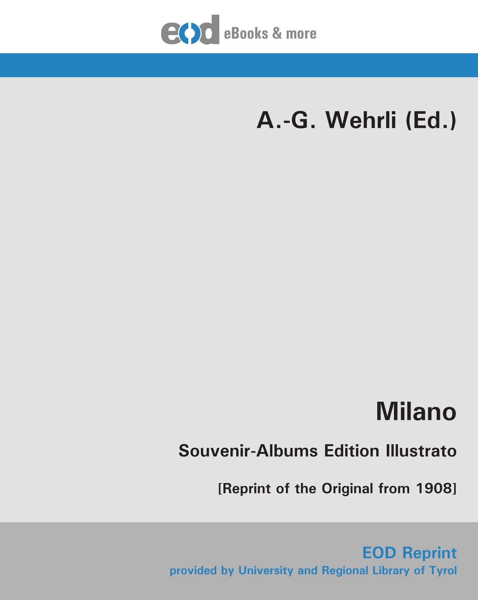 Milano: Souvenir-Albums Edition Illustrato Travel