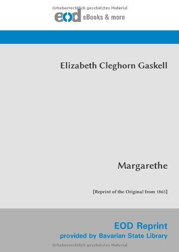 Margarethe: Zweiter Band Personalities