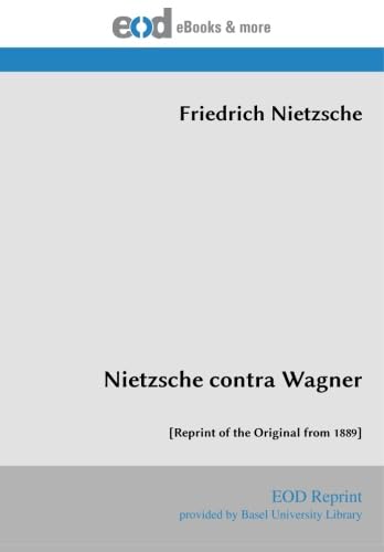 Product Image: Nietzsche contra Wagner: