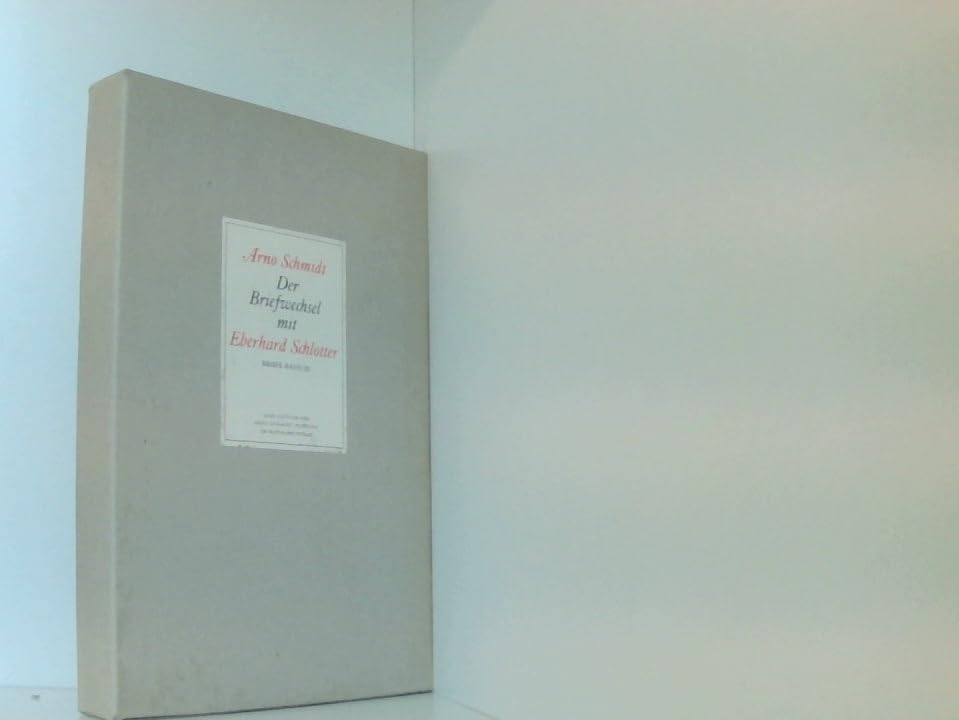 Der Briefwechsel mit Eberhard Schlotter Essays & Short Stories