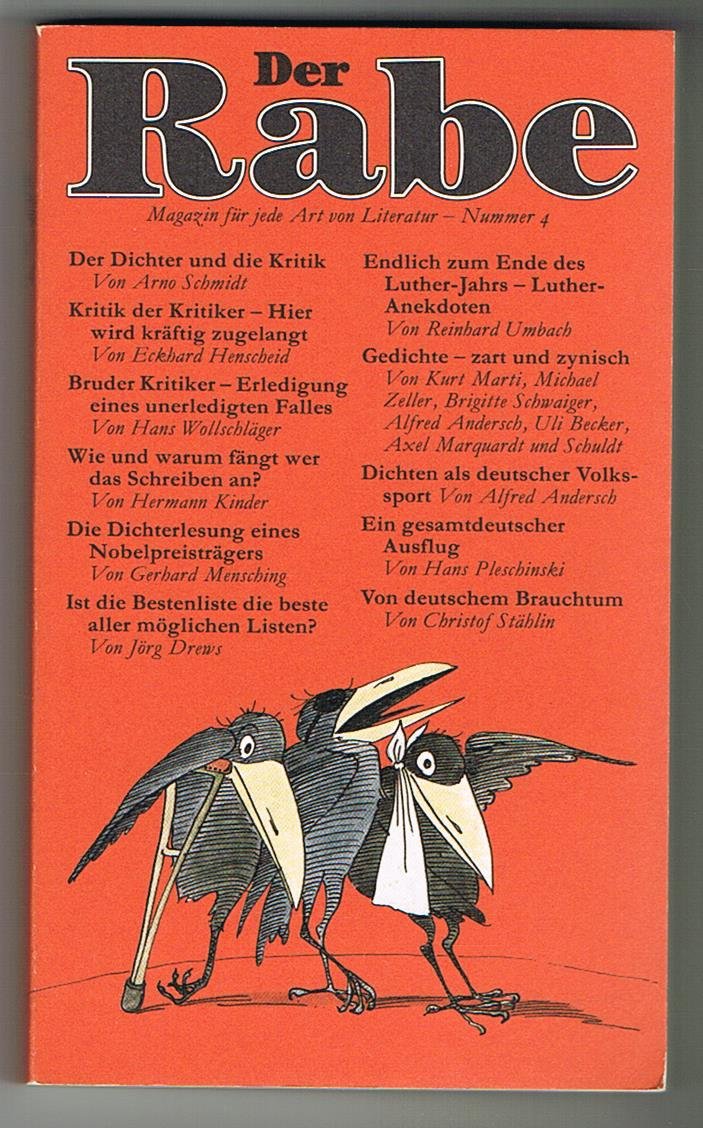Der Rabe. Magazin für jede Art von Literatur - Nummer 4 Books
