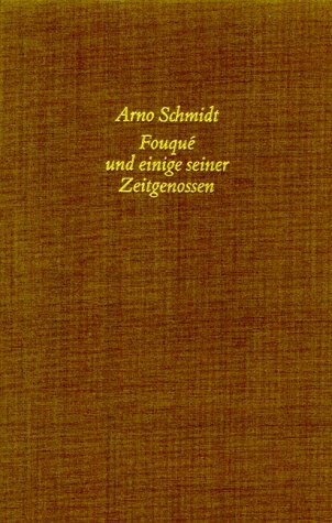 Werke, Bargfelder Ausgabe, Werkgr.3, 4 Bde. Ln, Bd.1, Fouque und einige seiner Zeitgenossen Memories