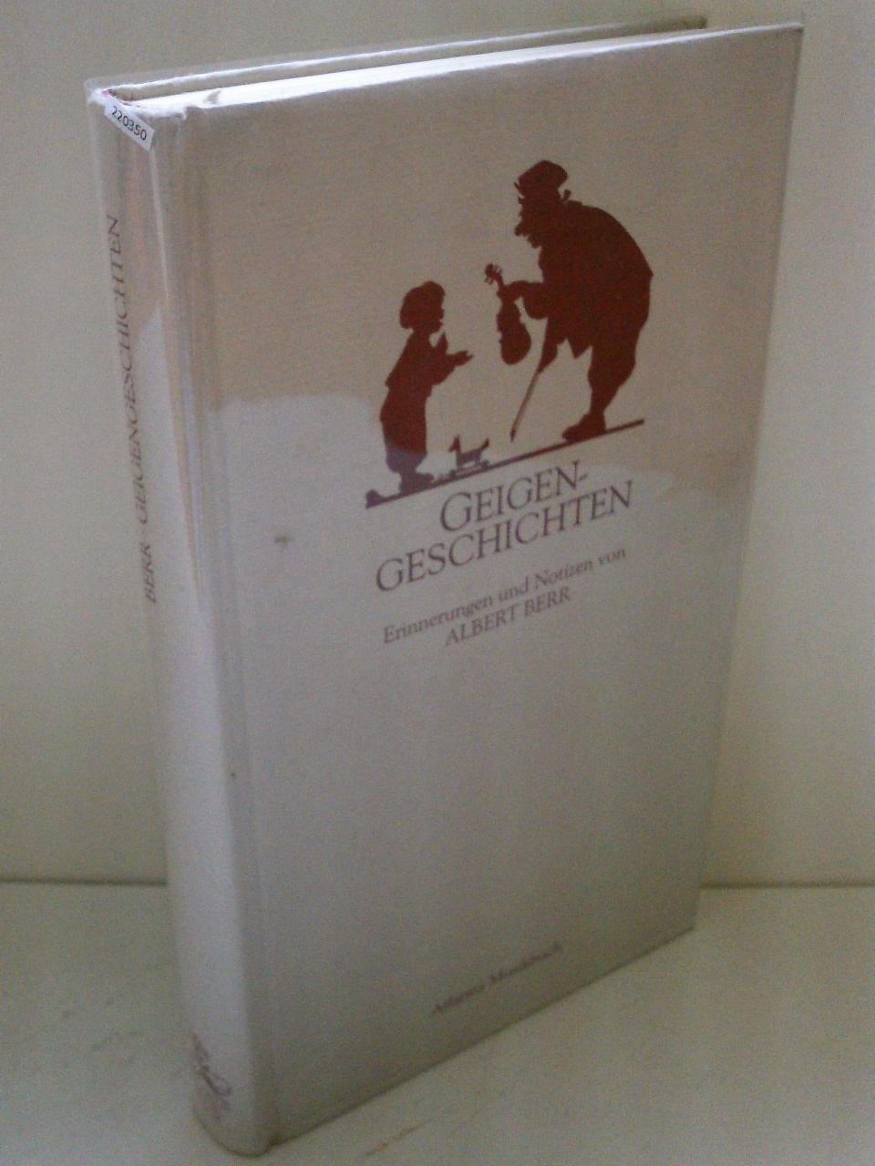 Geigengeschichten: Erinnerungen und Notizen (ATL 6094) Sheet Music