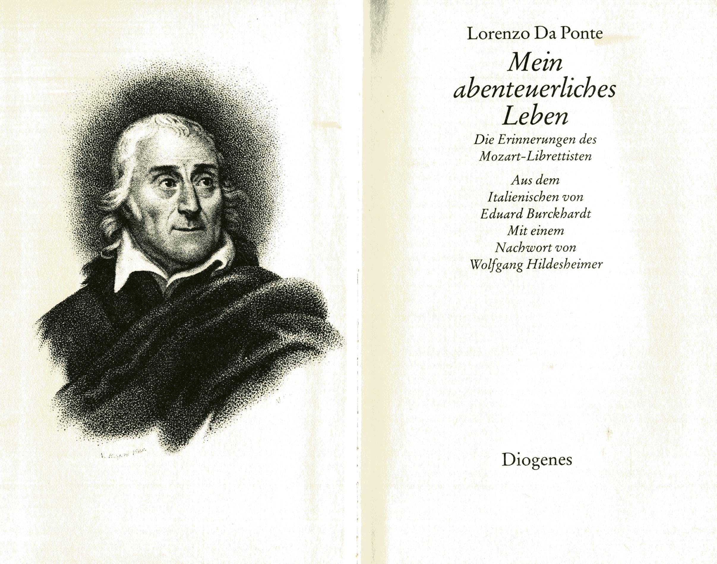 Mein abenteuerliches Leben. Die Erinnerungen des Mozart- Librettisten Pop culture