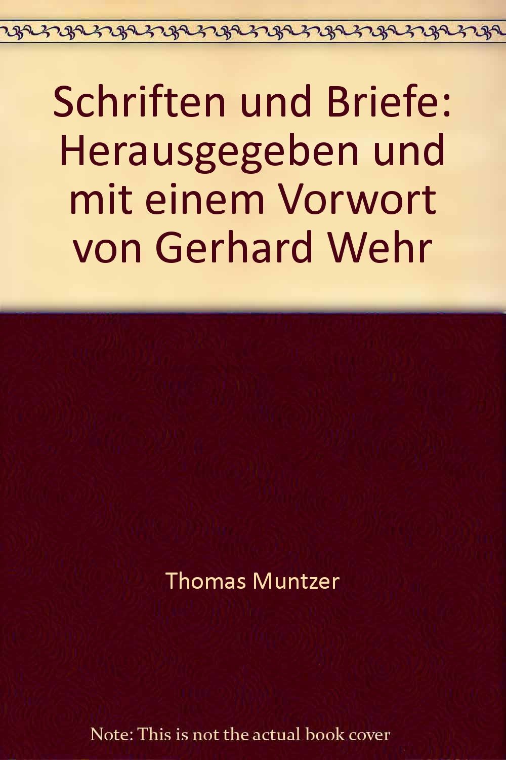 Schriften und Briefe. Memories