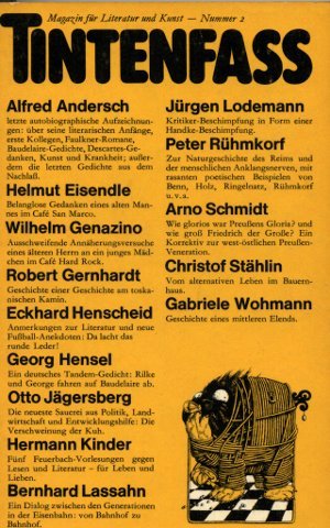 Tintenfass 2: Magazin für Literatur und Kunst (detebe) Professional & Reference Books