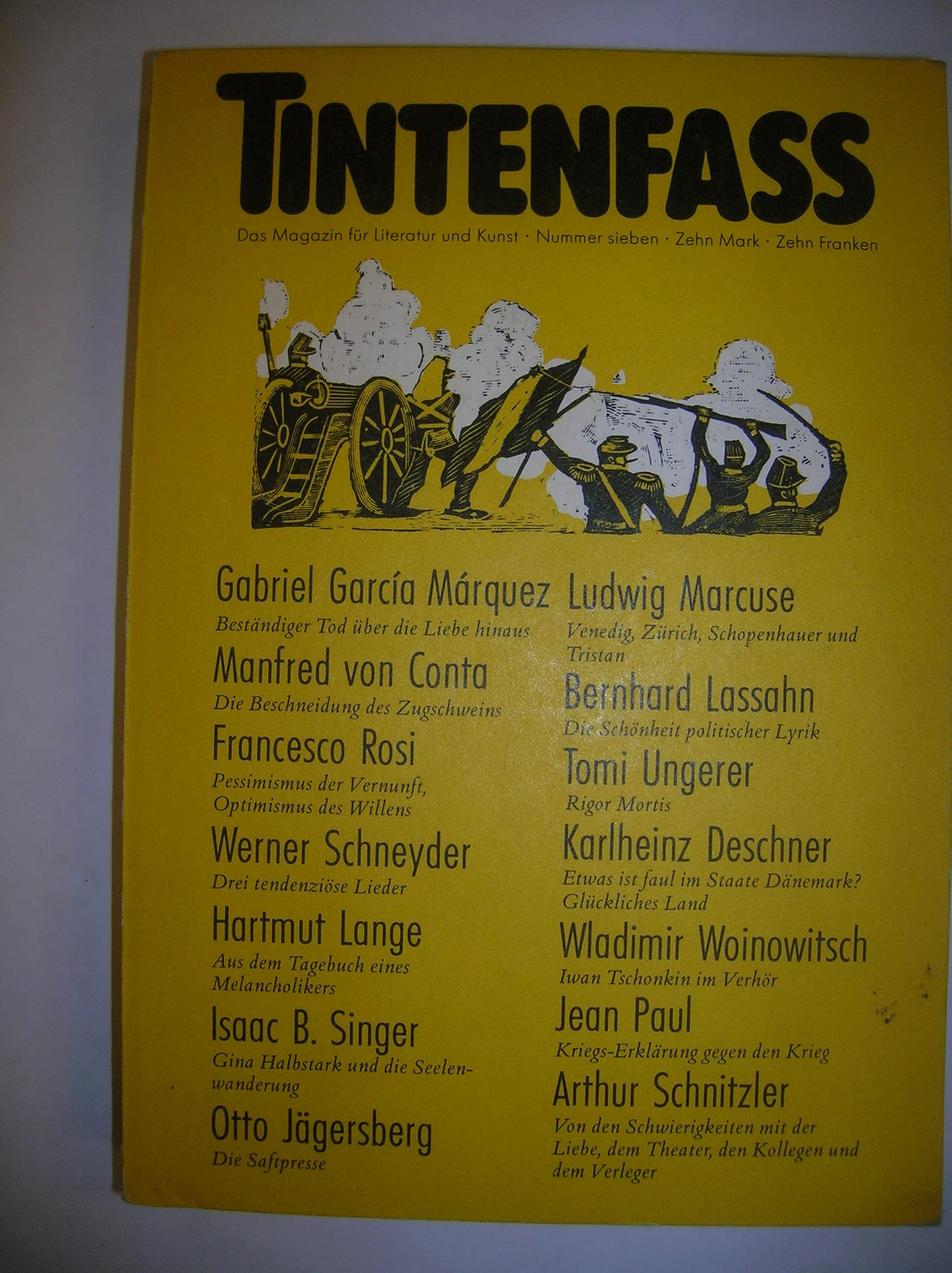 Tintenfass 7: Magazin für Literatur und Kunst (detebe) Professional & Reference Books