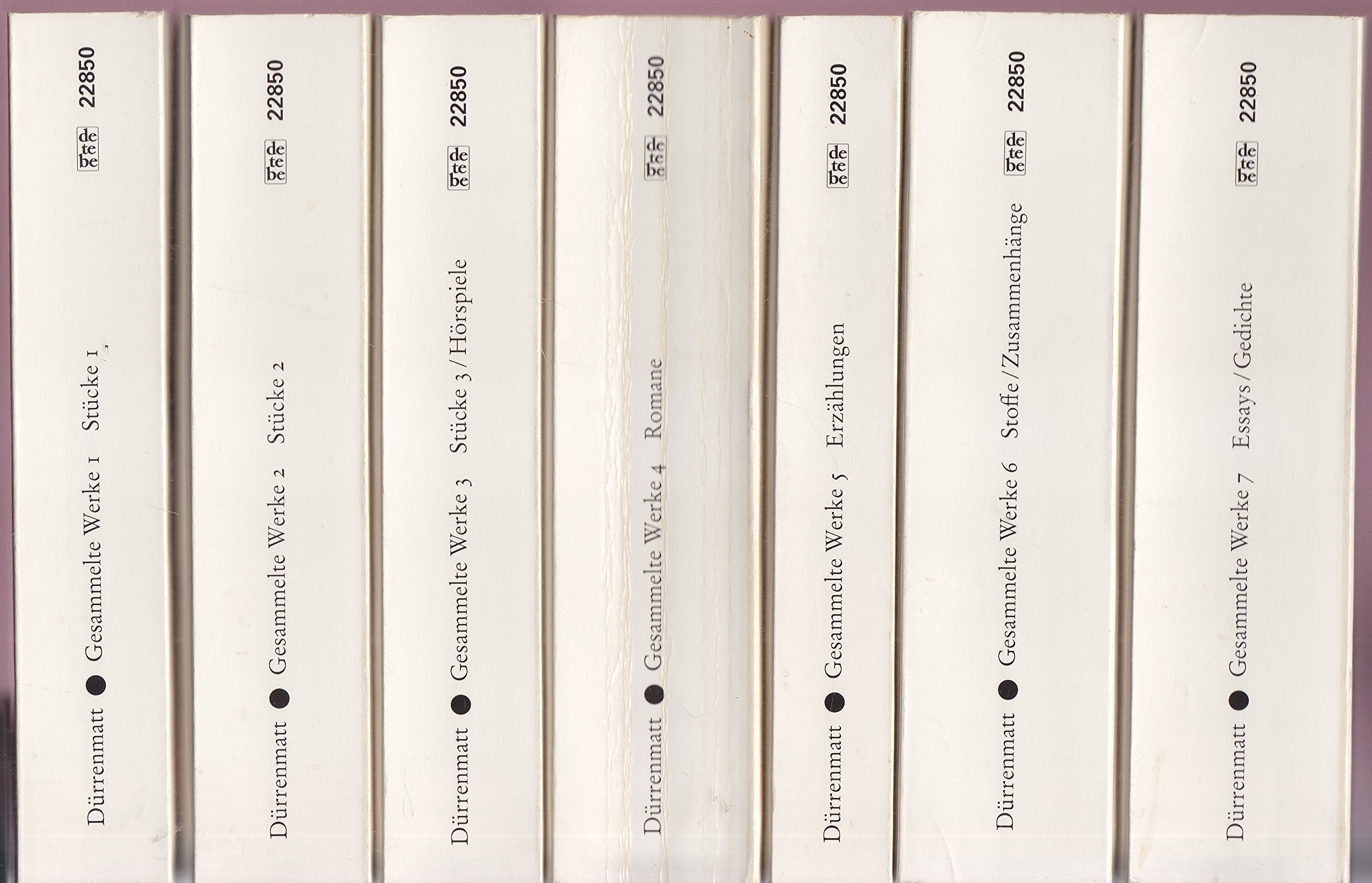 Gesammelte Werke in sieben Bänden. 7 Bände Fiction