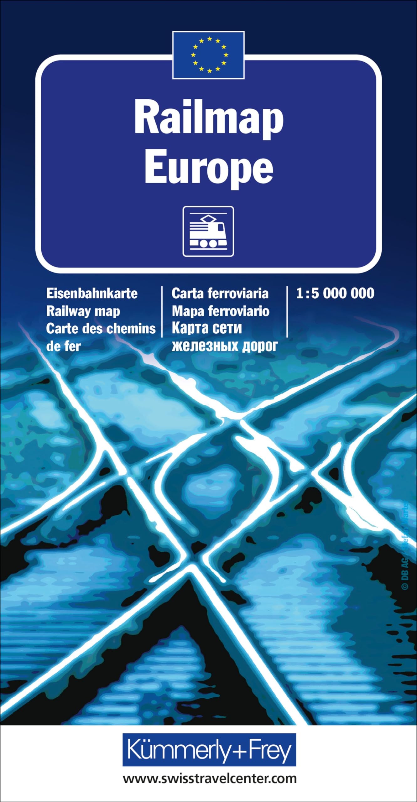 Kümmerly+Frey Europa, Railmap 1:5 Mio.: Praktisch, übersichtlich und unverzichtbar für Bahnreisende (Kümmerly+Frey Thematische Karte) Leisure, Home & Garden