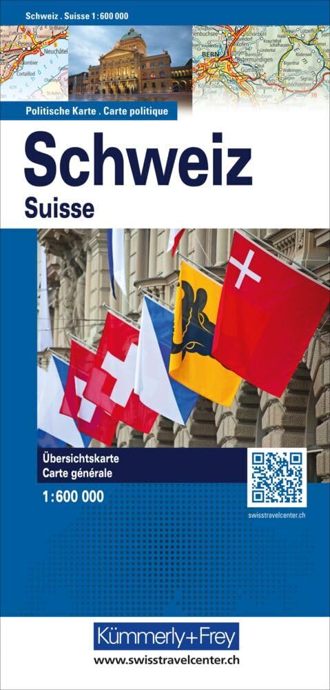 Kümmerly+Frey Schweiz, Karte politisch 1:600.000 Leisure, Home & Garden