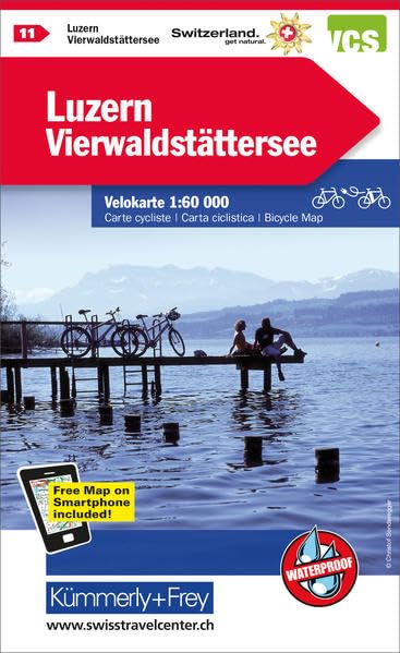 Luzern / Vierwaldstättersee cycle map (11) book