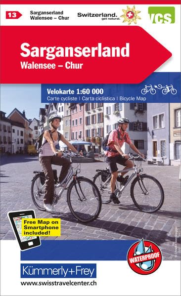 KuF Schweiz Radkarte 13 Sarganserland - Walensee - Chur 1 : 60 000 Leisure, Home & Garden