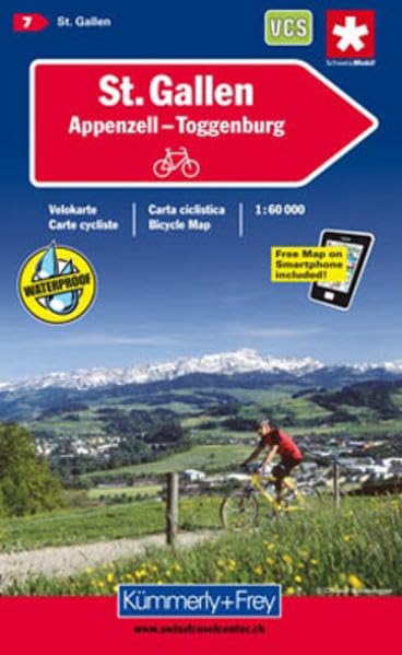 KuF Schweiz Radkarte 07 Sankt Gallen - Appenzell - Toggenburg 1 : 60 000 Leisure, Home & Garden