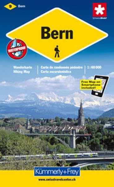 Bern: Nr. 9, Wanderkarte. 1:60000, waterproof, Freemap on Smartphone included (Kümmerly+Frey Wanderkarte 1:60.000, Band 9) Leisure, Home & Garden