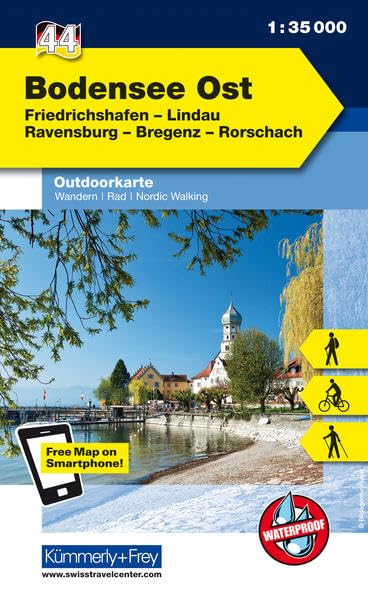 KuF Deutschland Outdoorkarte 44 Bodensee Ost 1:35.000 Leisure, Home & Garden
