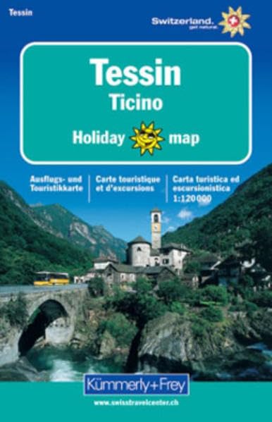 KuF Tessin / Ticino 1 : 120 000. Holiday Map Leisure, Home & Garden