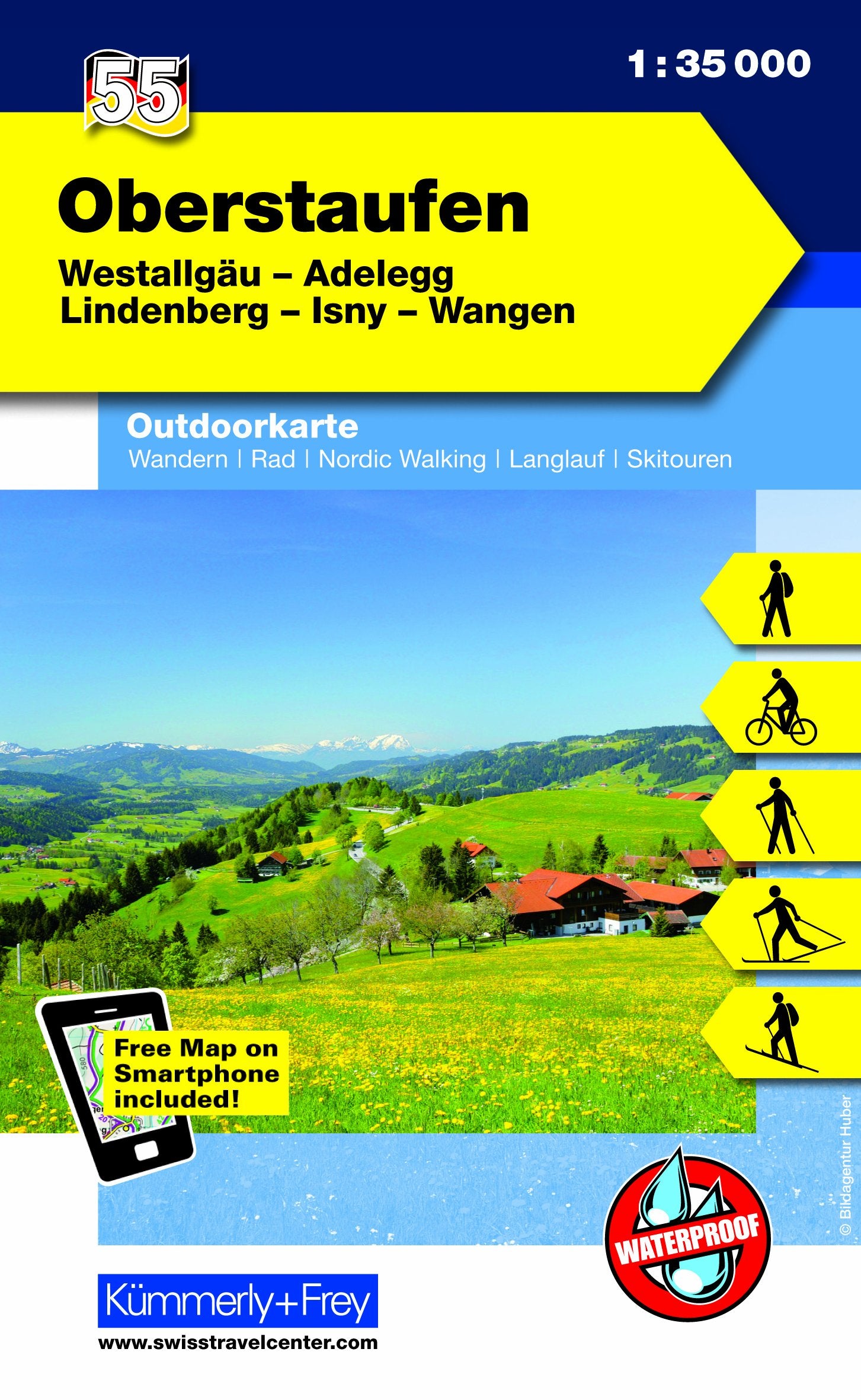 KuF Deutschland Outdoorkarte 55 Oberstaufen 1 : 35 000 Leisure, Home & Garden