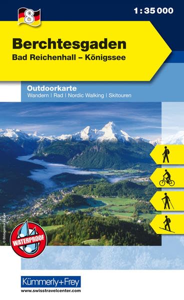 KuF Deutschland Outdoorkarte 08. Berchtesgaden 1 : 35.000 Leisure, Home & Garden