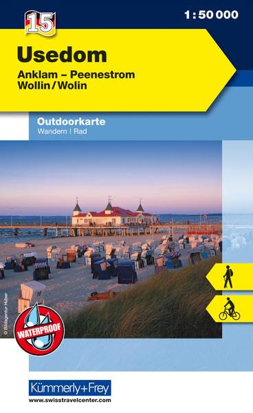 KuF Deutschland Outdoorkarte 15. Usedom 1 : 50.000 Leisure, Home & Garden