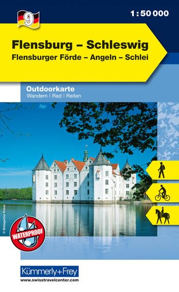 Flensburg - Schleswig Nr. 09 Outdoorkarte Deutschland 1:50 000: Flensburger Förde, Angeln, Schlei, water resistant (Kümmerly+Frey Outdoorkarten Deutschland, Band 9) Leisure, Home & Garden