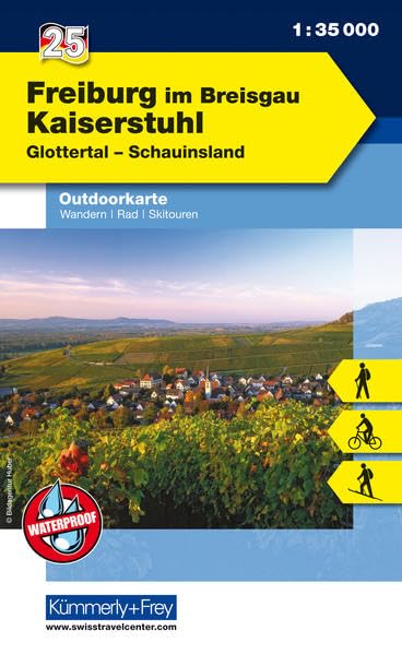 KuF Deutschland Outdoorkarte 25 Freiburg im Breisgau - Kaiserstuhl 1 : 35.000 Leisure, Home & Garden