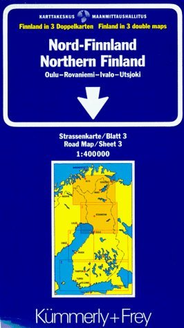 Kümmerly & Frey Karten, Nord-Finnland: (Finnland Blatt 3) Oulu - Rovaniemi - Ivalo - Utsjoki. 1:400000 (Kümmerly+Frey Strassenkarten) Leisure, Home & Garden