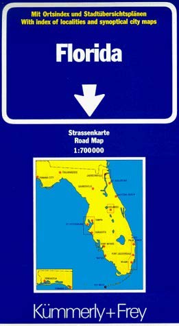 Kümmerly & Frey Karten, Florida: Strassenkarte 1:700000 1mit Ortsindex und Stadtübersichtsplänen (Kümmerly+Frey Strassenkarten) Leisure, Home & Garden