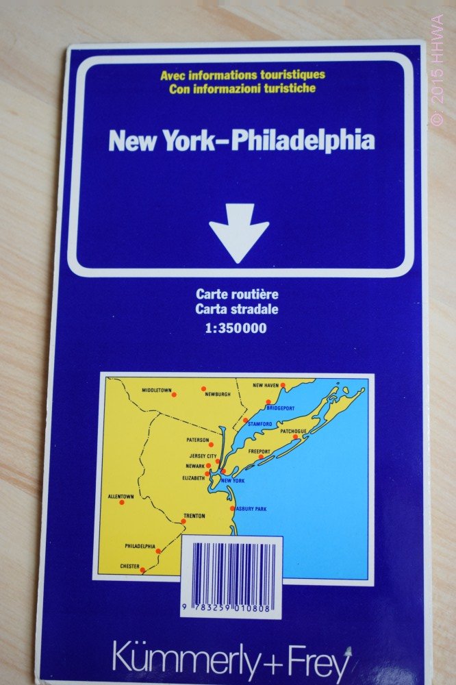 Kümmerly & Frey Karte New York / Philadelphia: Straßenkarte. Maßst. 1 : 350.000 (Regional Maps - USA) Leisure, Home & Garden