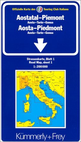 Kümmerly & Frey Karten, Aostatal, Piemont: Strassenkarte 1:200000 Aosta - Turin - Genua Blatt 1 (Kümmerly+Frey Strassenkarten) Leisure, Home & Garden