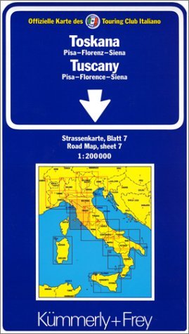 Kümmerly & Frey Karten, Toskana: Strassenkarte 1:200000 Pisa - Florenz - Siena Blatt 7 (Kümmerly+Frey Strassenkarten) Leisure, Home & Garden