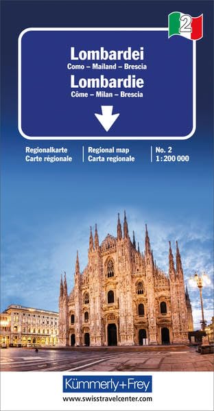 KuF Italien Regionalkarte 02. Lombardei de Agostini 1 : 200 000 Leisure, Home & Garden