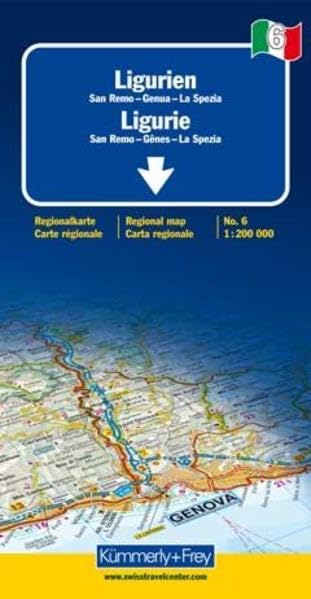 KuF Italien Regionalkarte 06. Ligurien 1 : 200 000 Leisure, Home & Garden
