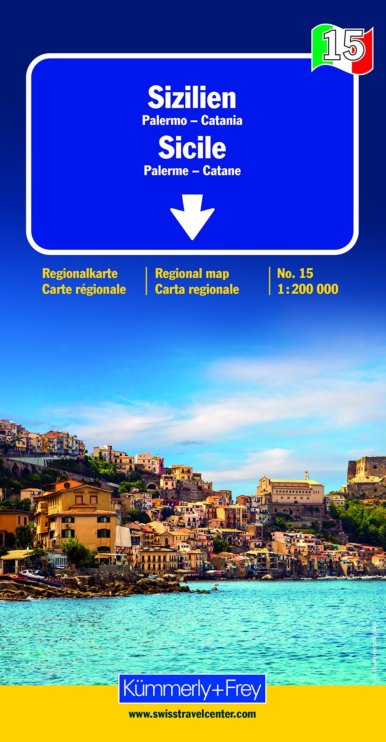 KuF Italien Regionalkarte 15. Sizilien 1 : 200 000 Leisure, Home & Garden