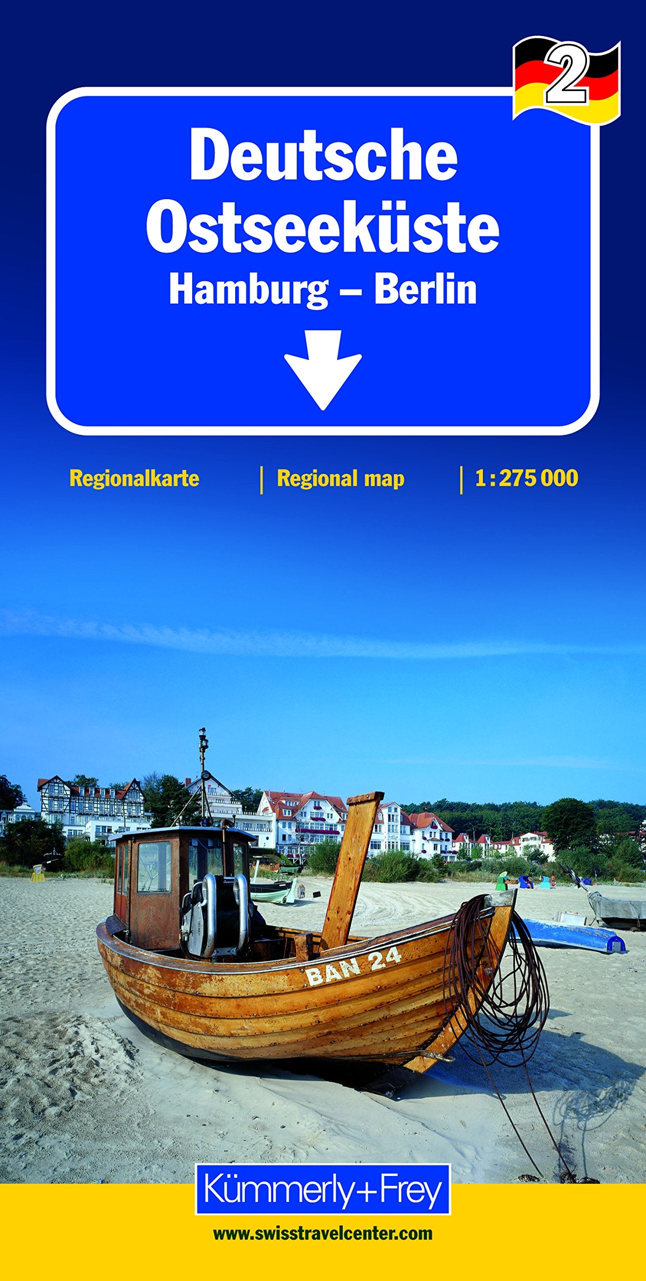 KuF Deutschland Regionalkarte 02. Deutsche Ostseeküste 1 : 275.000 Leisure, Home & Garden