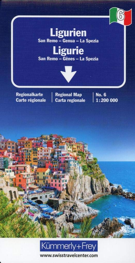 KuF Italien Regionalkarte 06. Ligurien 1 : 200 000 Leisure, Home & Garden