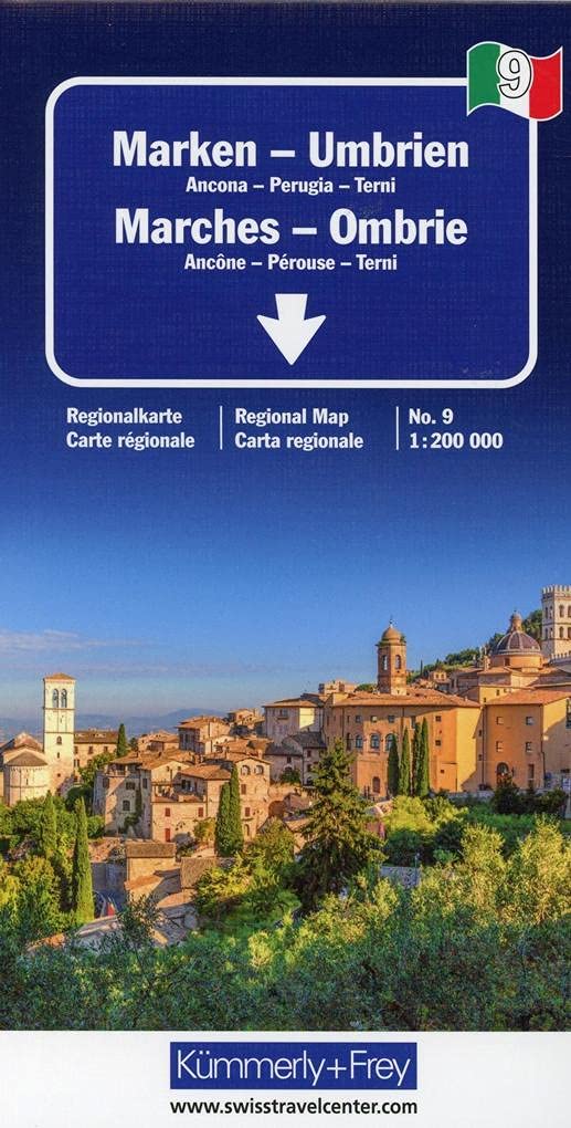 Umbrien-Marken Regionalkarte Italien Nr. 9, 1:200 000: Umbrien-Marken Regionalkarte Italien Nr. 9, 1:200 000 (Kümmerly+Frey Regional-Strassenkarte, Band 9) Leisure, Home & Garden