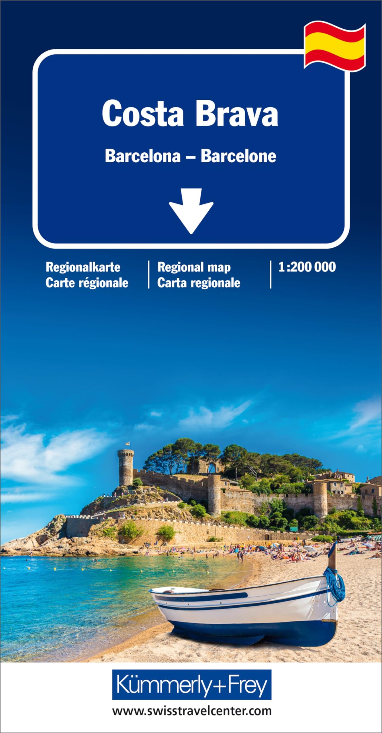 Kümmerly+Frey Regional-Strassenkarte Costa Brava 1:200.000: Mit Barcelona. Inkl. Ortsverzeichnis und Reiseinformationen Leisure, Home & Garden