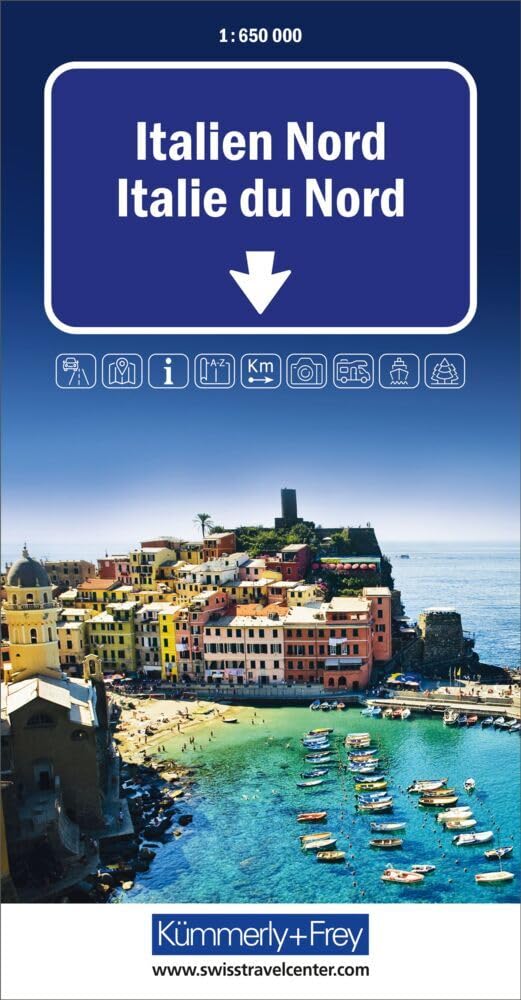 Kümmerly+Frey Strassenkarte Italien Nord 1:650.000: Inkl. Transitpläne, Ortsverzeichnis und Reiseinformationen Leisure, Home & Garden