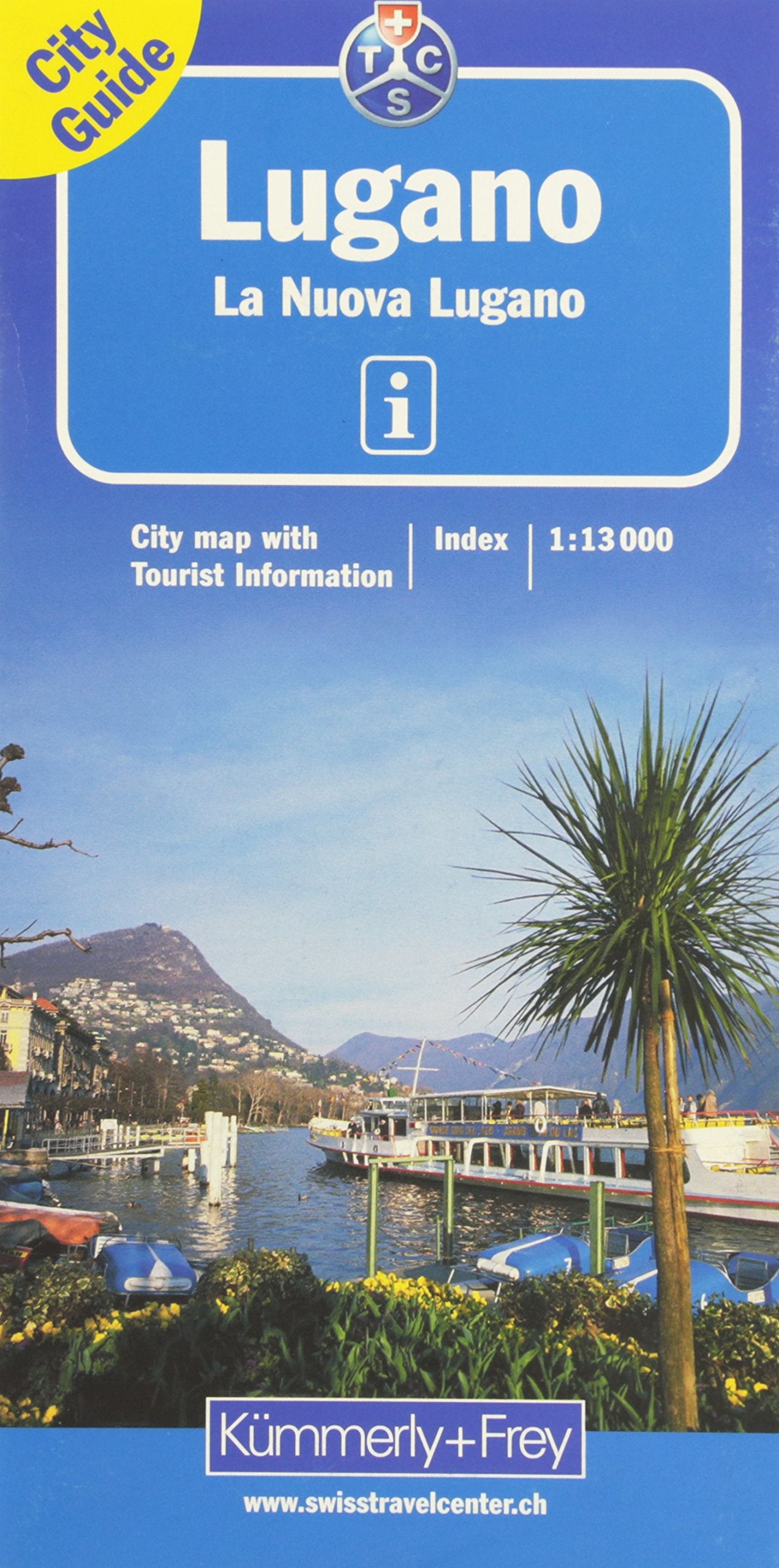 Lugano 1 : 13 000. City map: Mit Hauptplan, öffentlichem Verkehrsnetz, Umgebungskarte, Straßenverzeichnis, Sehenswürdigkeiten, 6 Stadtrundgängen Leisure, Home & Garden